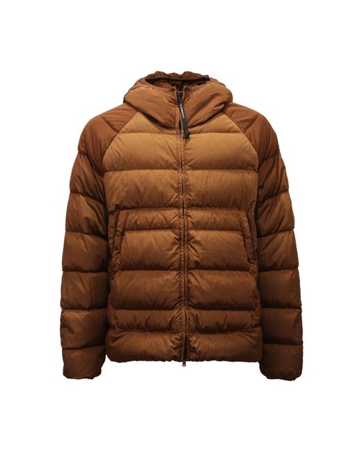 C P Company Brown Down Jackets for men