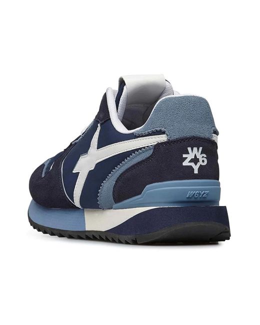 W6yz Blue Blaue sneakers navy-celeste stil