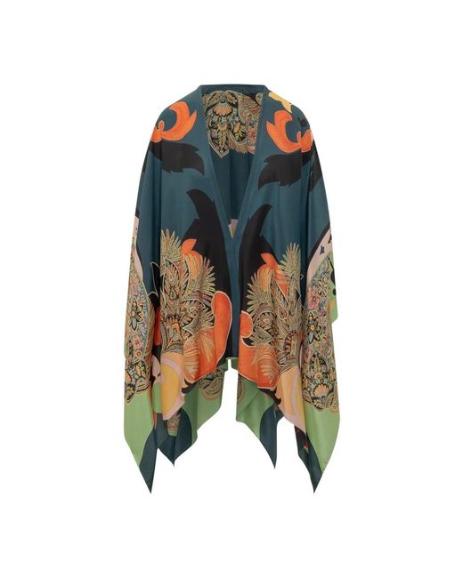 Etro Open Cape in het Blue
