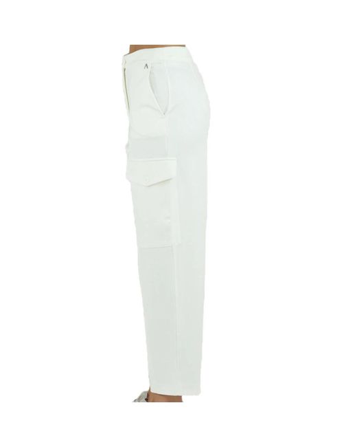 Twinset Gray Cropped Trousers