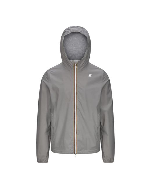 K-Way Gray Rain Jackets for men