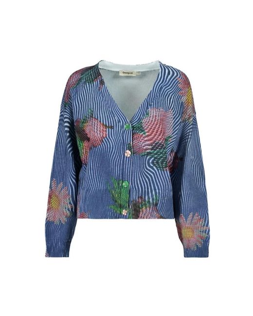 Cardigans Desigual en coloris Blue