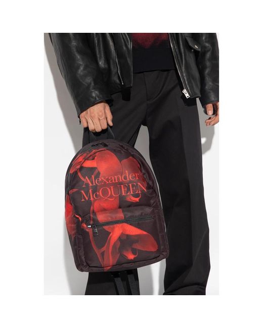 Alexander McQueen Red Backpacks for men