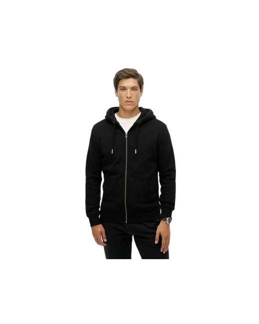 Zip-Throughs Superdry pour homme en coloris Black