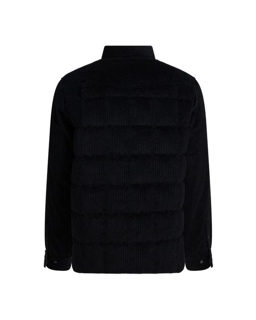 Moncler Jassen ,Zwart ,Katoen Gelt Shirt Jacket in het Black voor heren