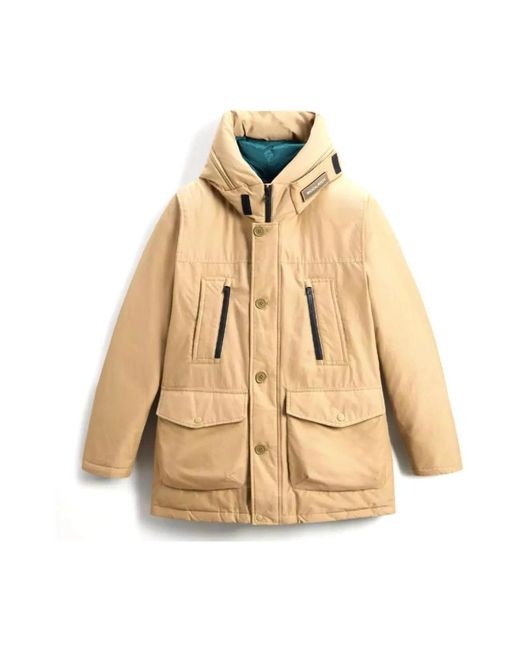 Woolrich Jassen ,Bruin ,Ramar Arctic Parka Evolution in het Natural voor heren