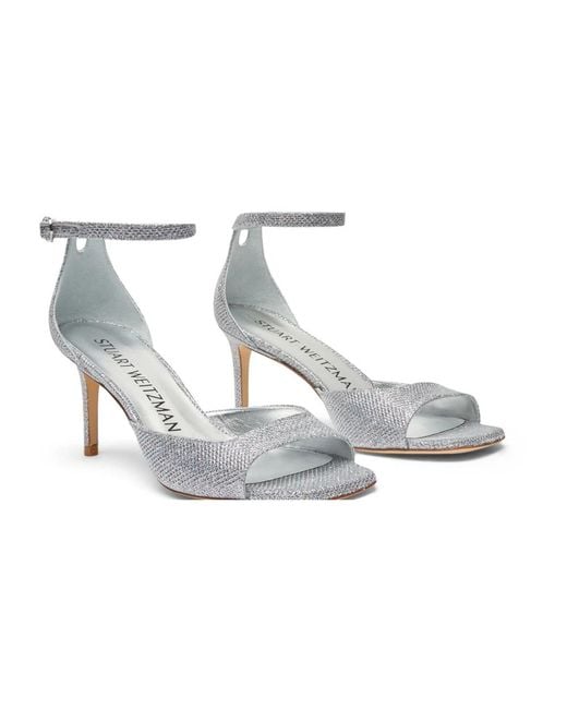 Stuart Weitzman Gray High Heel Sandals