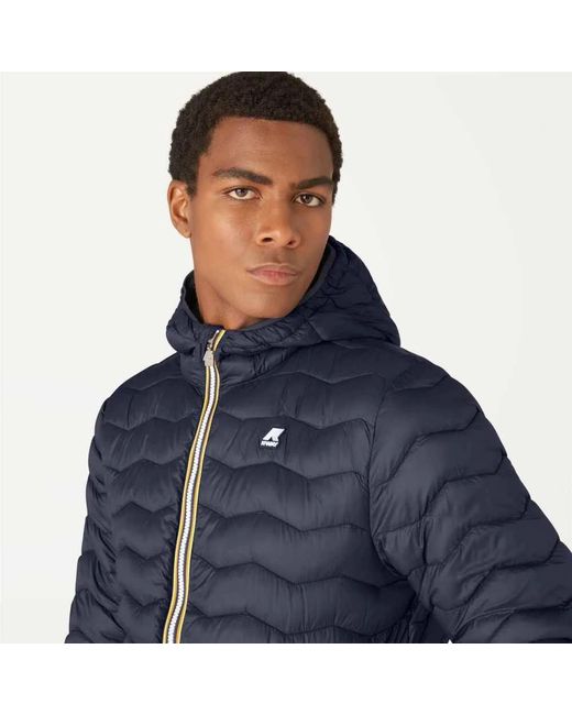 K-Way Blue Down Jackets for men