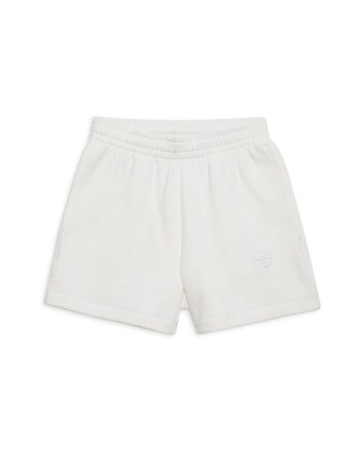 Anine Bing White Short Shorts