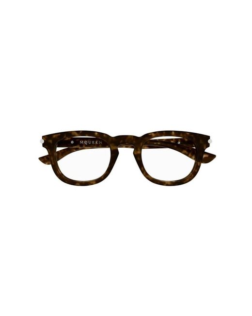 McQueen Black Glasses for men