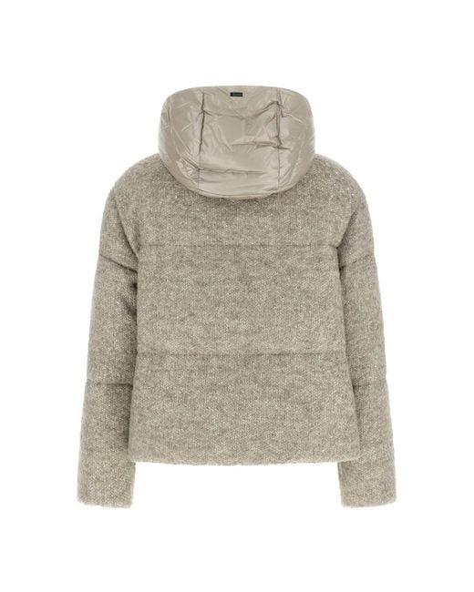Herno Gray Down Jackets
