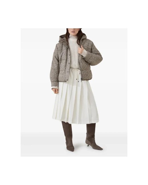 Brunello Cucinelli Gray Down Jackets