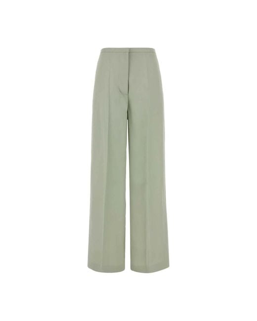 Alberta Ferretti Green Wide Trousers