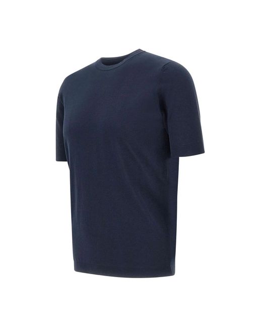 FILIPPO DE LAURENTIIS Blue T-Shirts for men