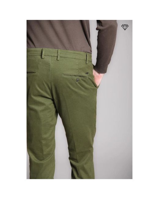 Mason's Broeken ,Groen ,Katoen Extra Slim Olijf Chino Broek in het Green voor heren