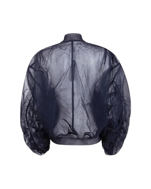 Rick Owens Blue Bomber Jackets