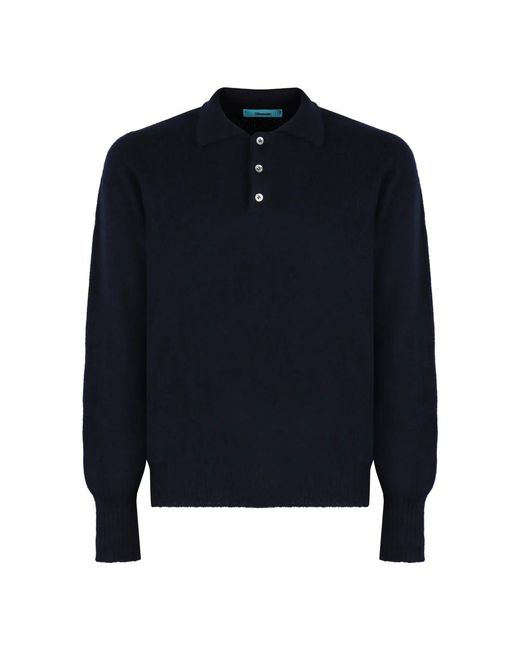 Drumohr Blue Round-Neck Knitwear for men