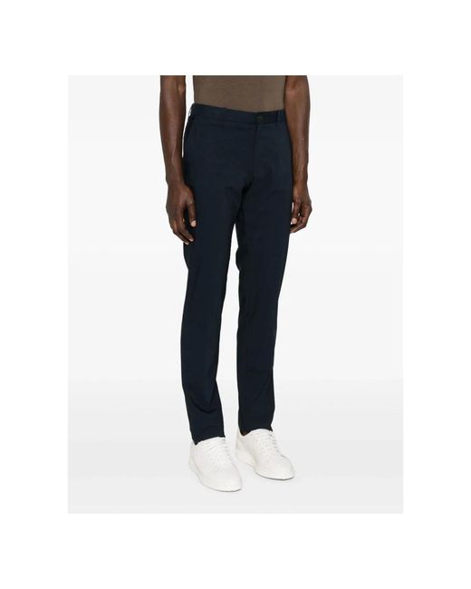 Incotex Broeken ,Blauw ,Katoen Stretch Katoenen Broek Met Zakken in het Blue voor heren