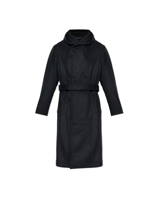 Belted Coats Yohji Yamamoto pour homme en coloris Black