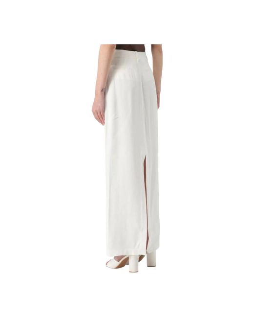 Elisabetta Franchi White Maxi Skirts