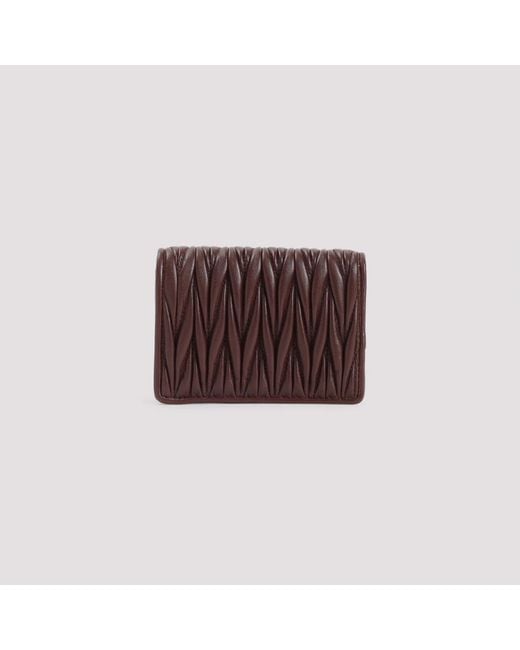 Miu Miu Brown Wallets & Cardholders