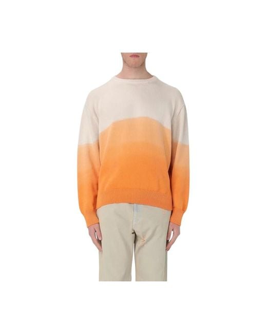MSGM Round-Neck Knitwear in het Orange voor heren