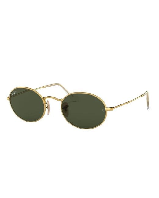 Ray-Ban Ovale Zonnebril in het Green