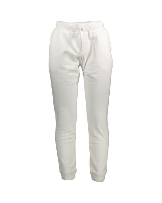 North Sails Broeken ,Wit ,Katoen Witte Katoenen Sportbroek Met Elastische Taille in het Gray voor heren