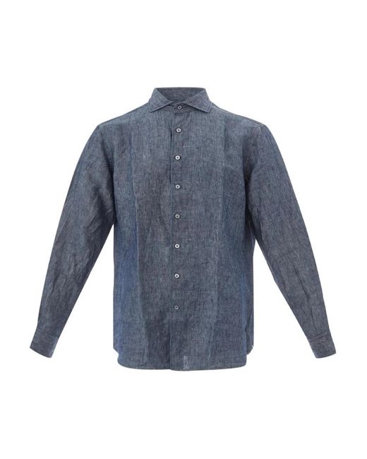 Casual Shirts di Lardini in Blue da Uomo