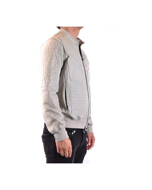 Leather Jackets Neil Barrett de hombre de color Gray