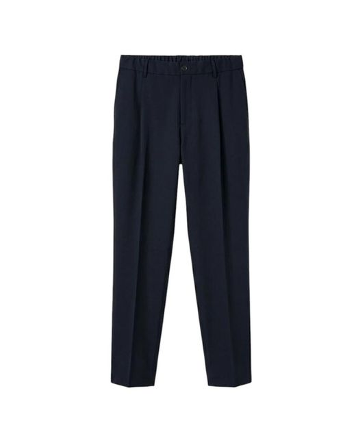 BE ABLE Blue Straight Trousers for men
