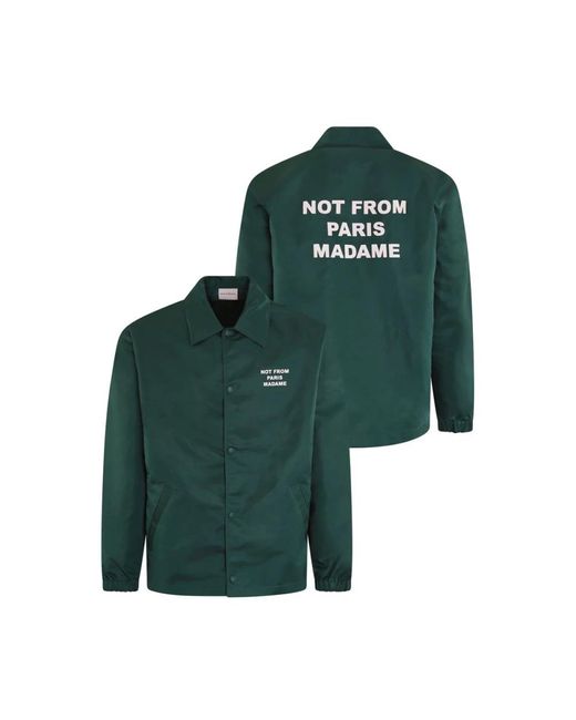 Drole de Monsieur Slogan jacke in Green für Herren