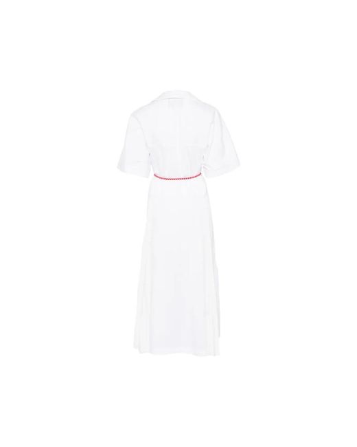 Midi Dresses Plan C de color White