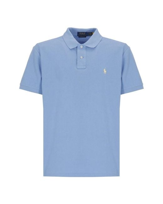 Ralph Lauren Blue Polo Shirts for men