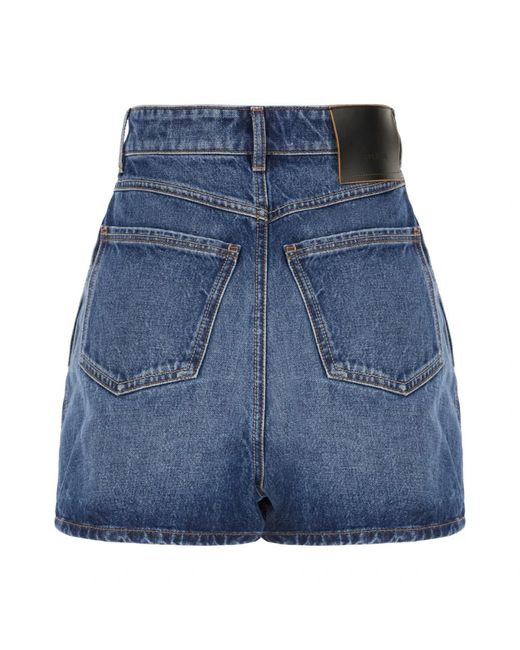 Sportmax Blue Denim Shorts