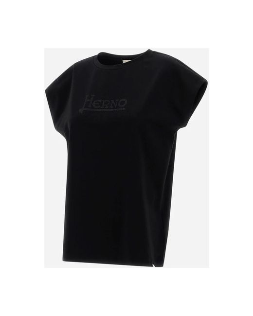 Herno Black T-Shirts