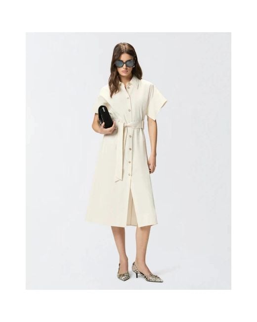 Pinko Natural Shirt Dresses
