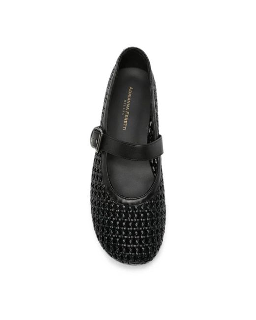 ADRIANNA FERETTI Black Ballerina Shoes