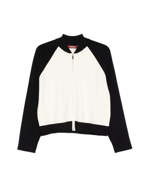 Max Mara Black Bomber Jackets