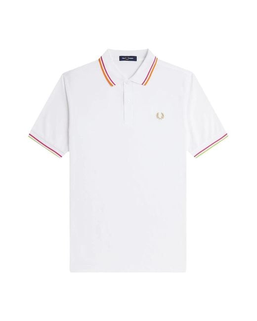 Fred Perry White Polo Shirts for men