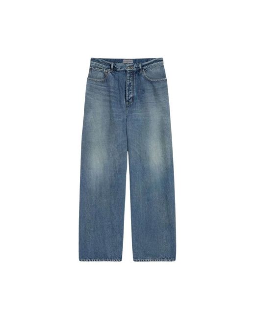 Balenciaga Blue Wide Jeans