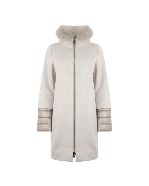 Single-Breasted Coats Herno de color White