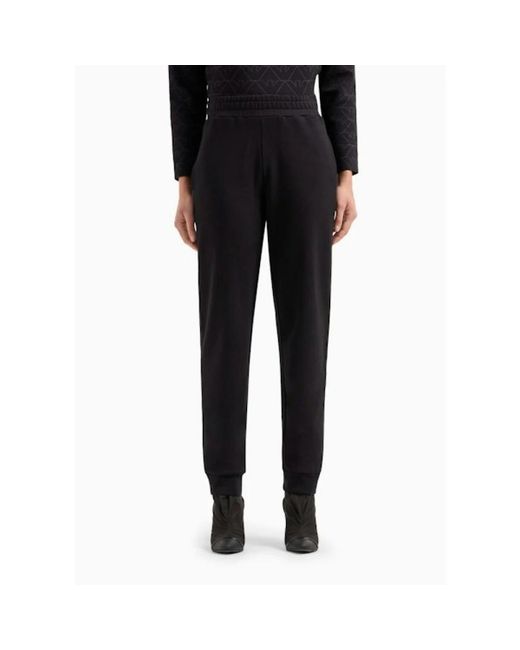 Emporio Armani Black Straight Trousers