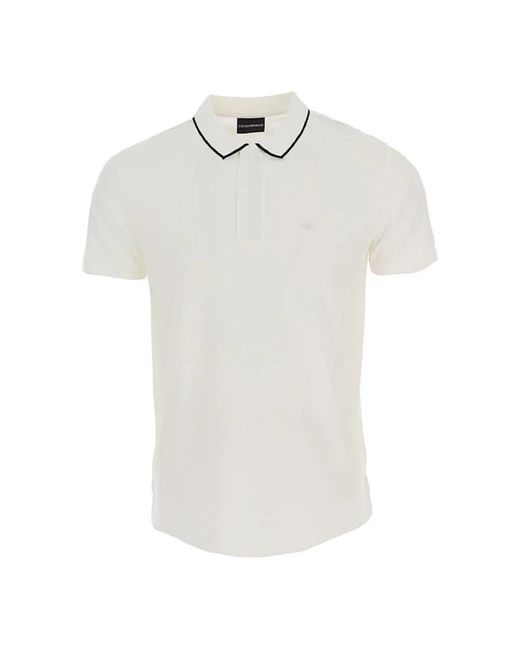Emporio Armani White Polo Shirts for men