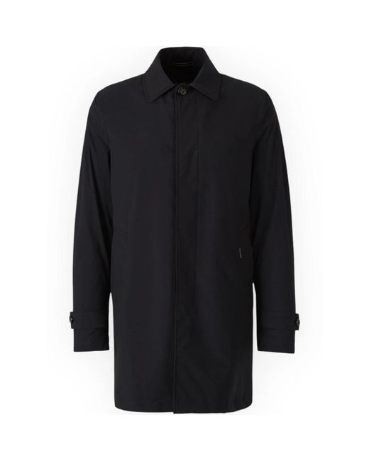 Moorer Jassen ,Zwart ,Stijlvolle Trenchcoat Met Vittor-Ac in het Black voor heren