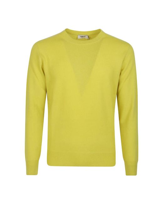 Altea Casual Gebreide Trui in het Yellow voor heren