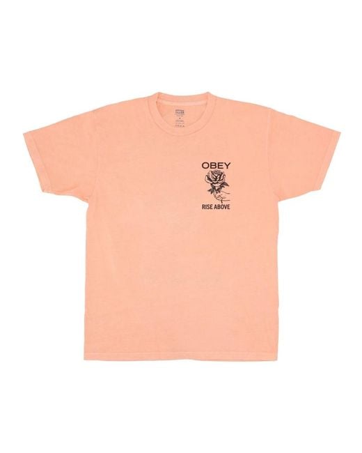 Obey Orange T-Shirts for men