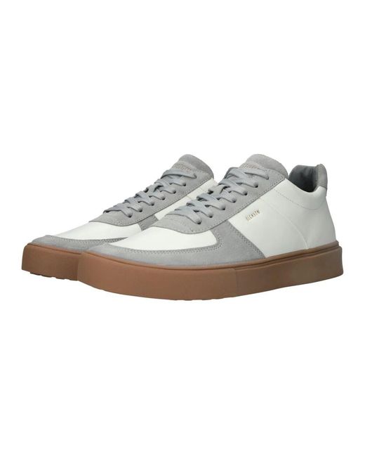 Blackstone Weiße Graue Sneaker (Low) in White für Herren