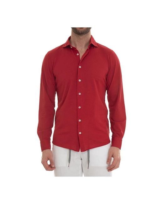 Gran Sasso Red Casual Shirts for men