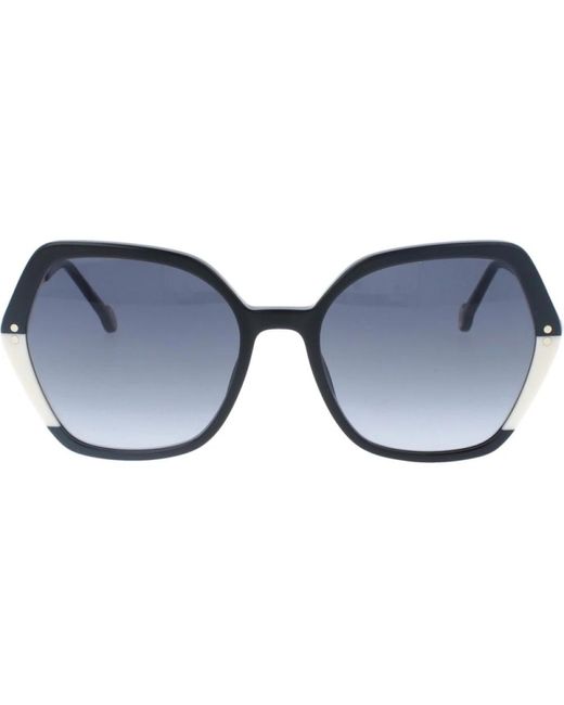 Carolina Herrera Blue Sonnenbrille mit verlaufsgläsern 80s9o